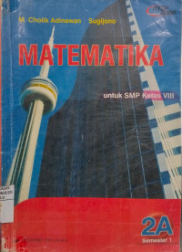 Image of Matematika untuk SMP Kelas VIII 2A Semester 1